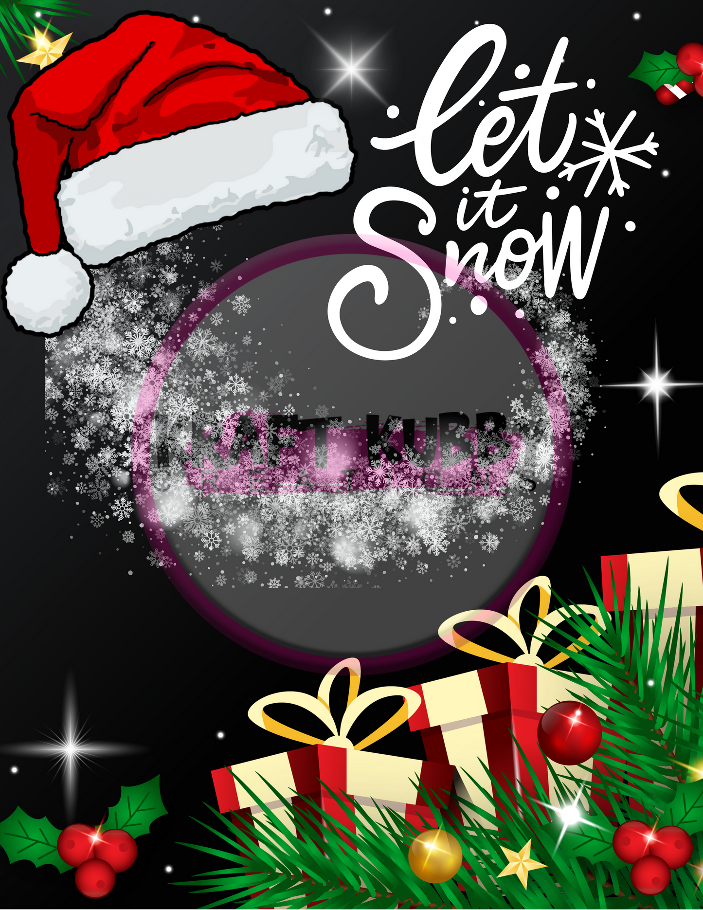 Jumbo Christmas Card Treat Templates - Digital - 8.5x11 inch