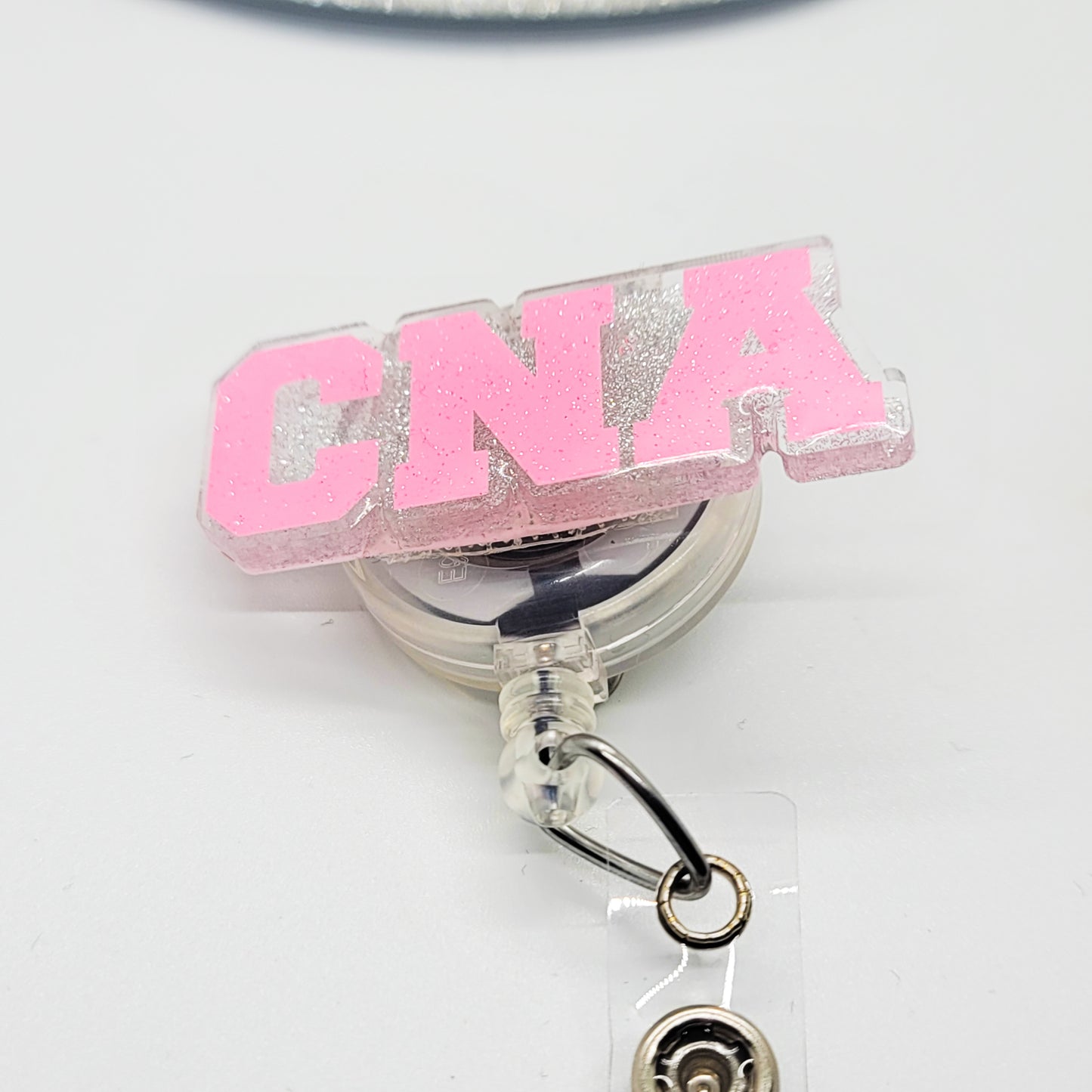 CNA - Acrylic Badge Reel - 2 inch Retractable Badge Reel - Interchangeable