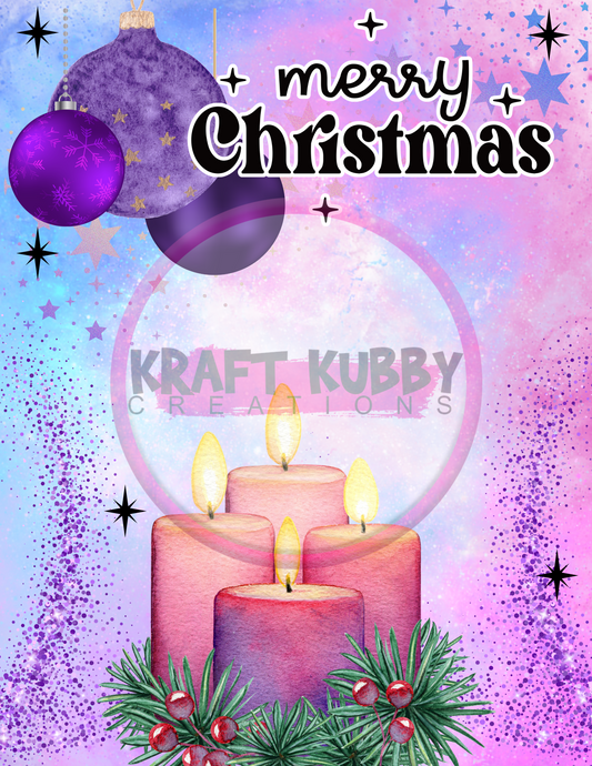 Jumbo Christmas Card Treat Templates - Digital - 8.5x11 inch