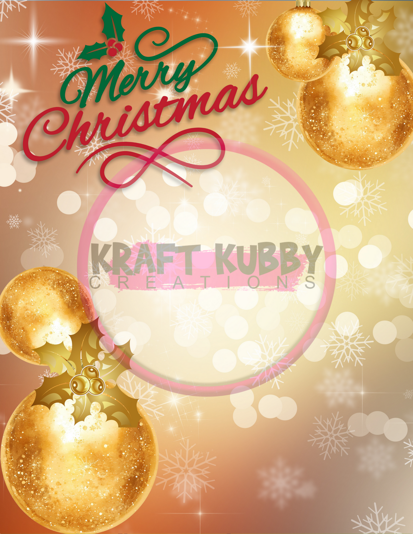 Jumbo Christmas Card Treat Templates - Digital - 8.5x11 inch