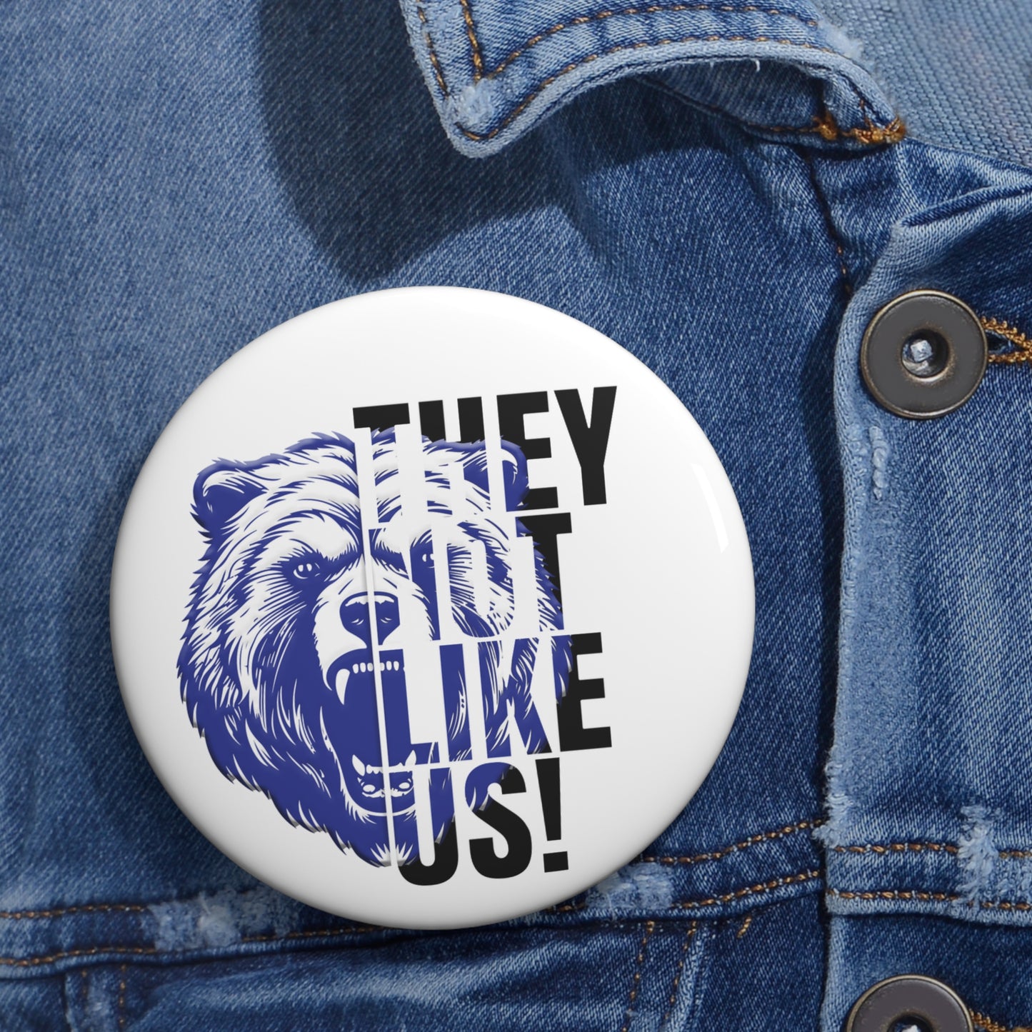 Custom Pin Buttons - Carver They Not Like Us!