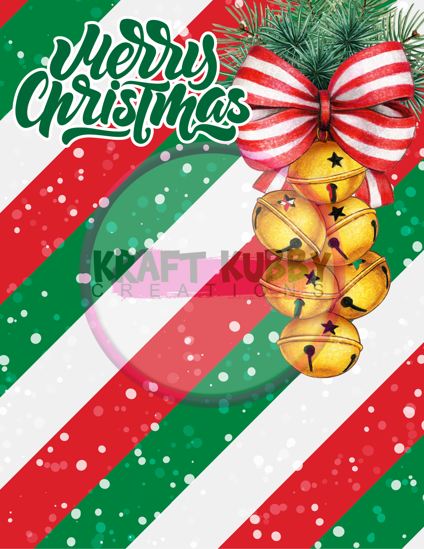 Jumbo Christmas Card Treat Templates - Digital - 8.5x11 inch