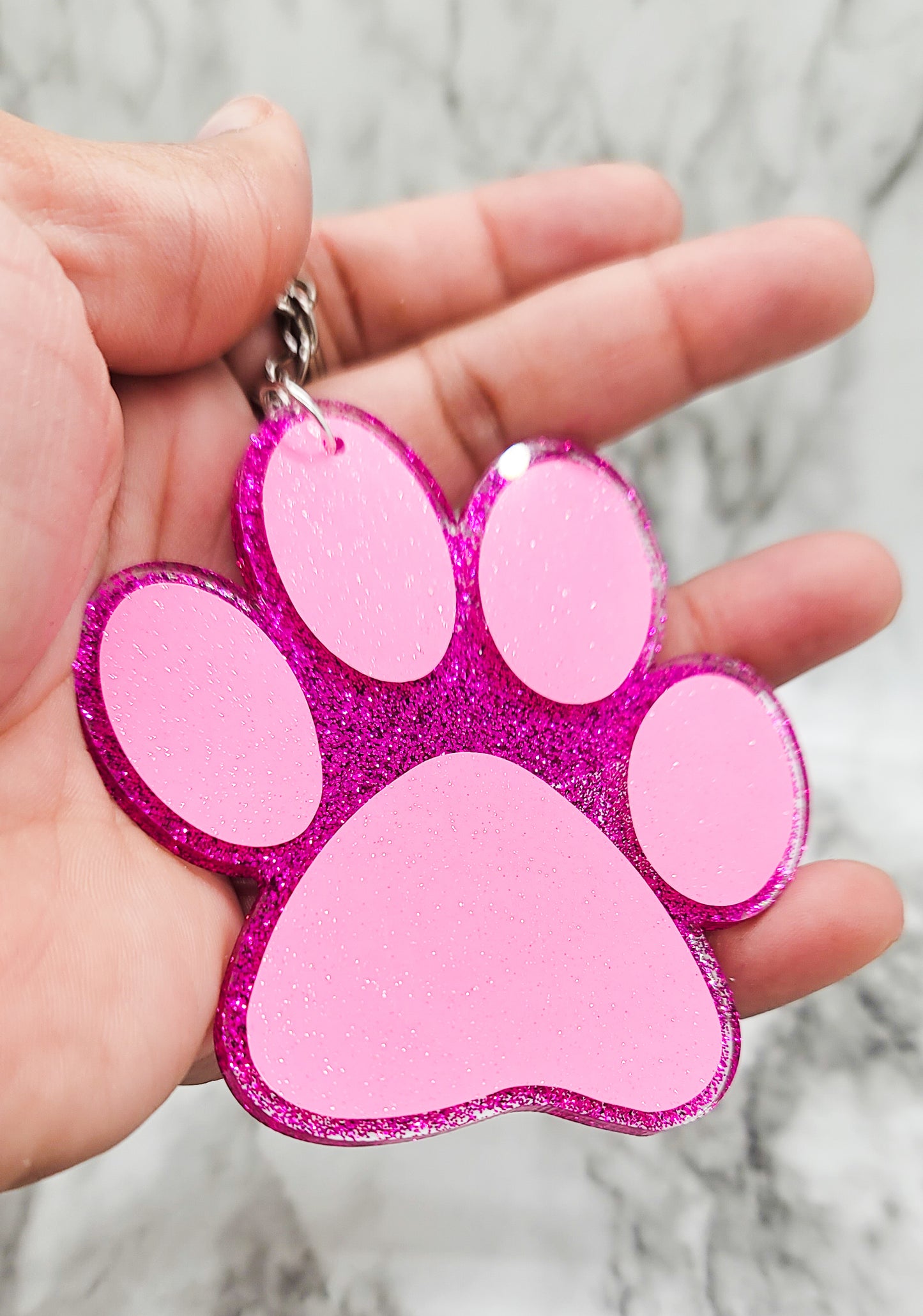 Paw - Acrylic Keychain - 3 Inch Keychain