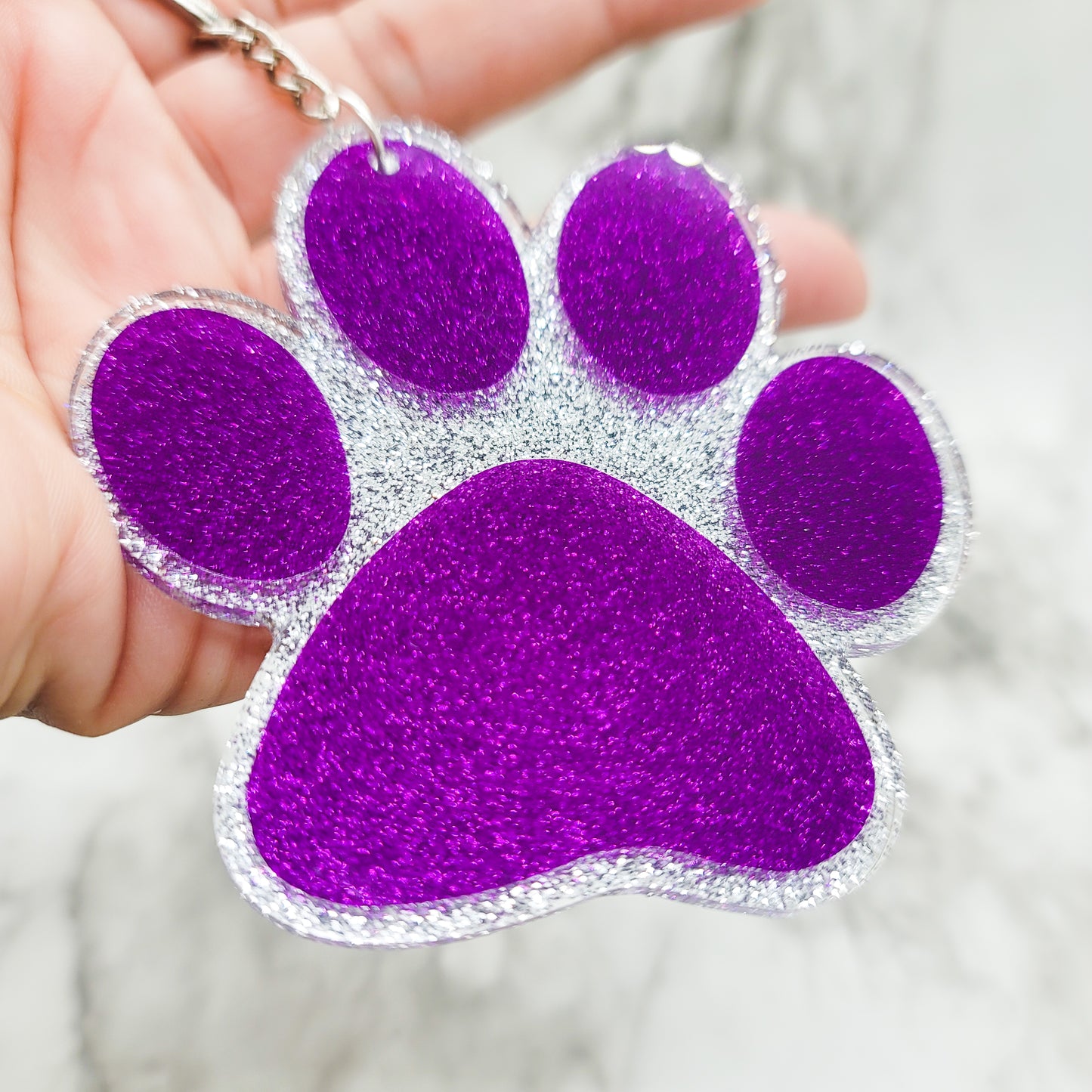 Paw - Acrylic Keychain - 3 Inch Keychain