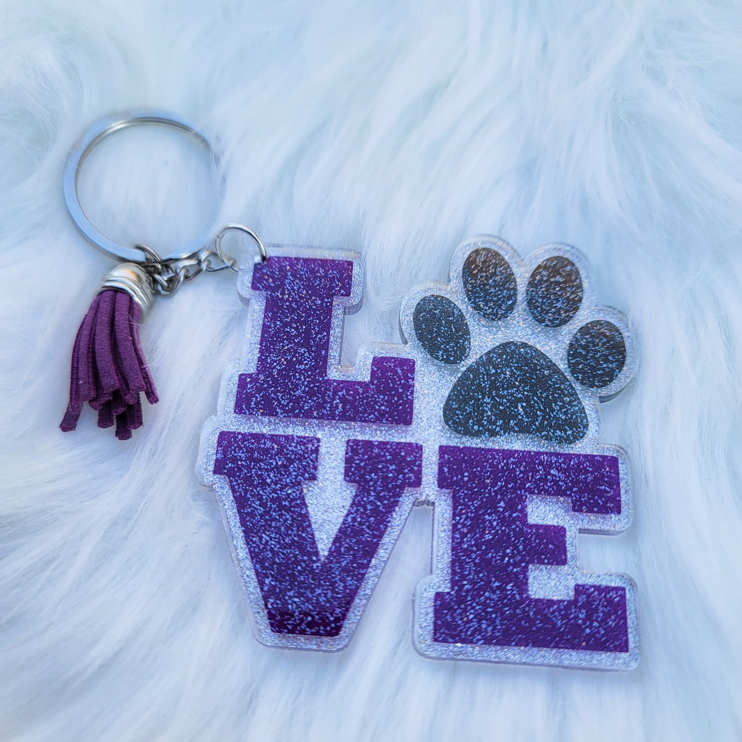 Love Paw - Acrylic Keychain - 3 Inch Keychain