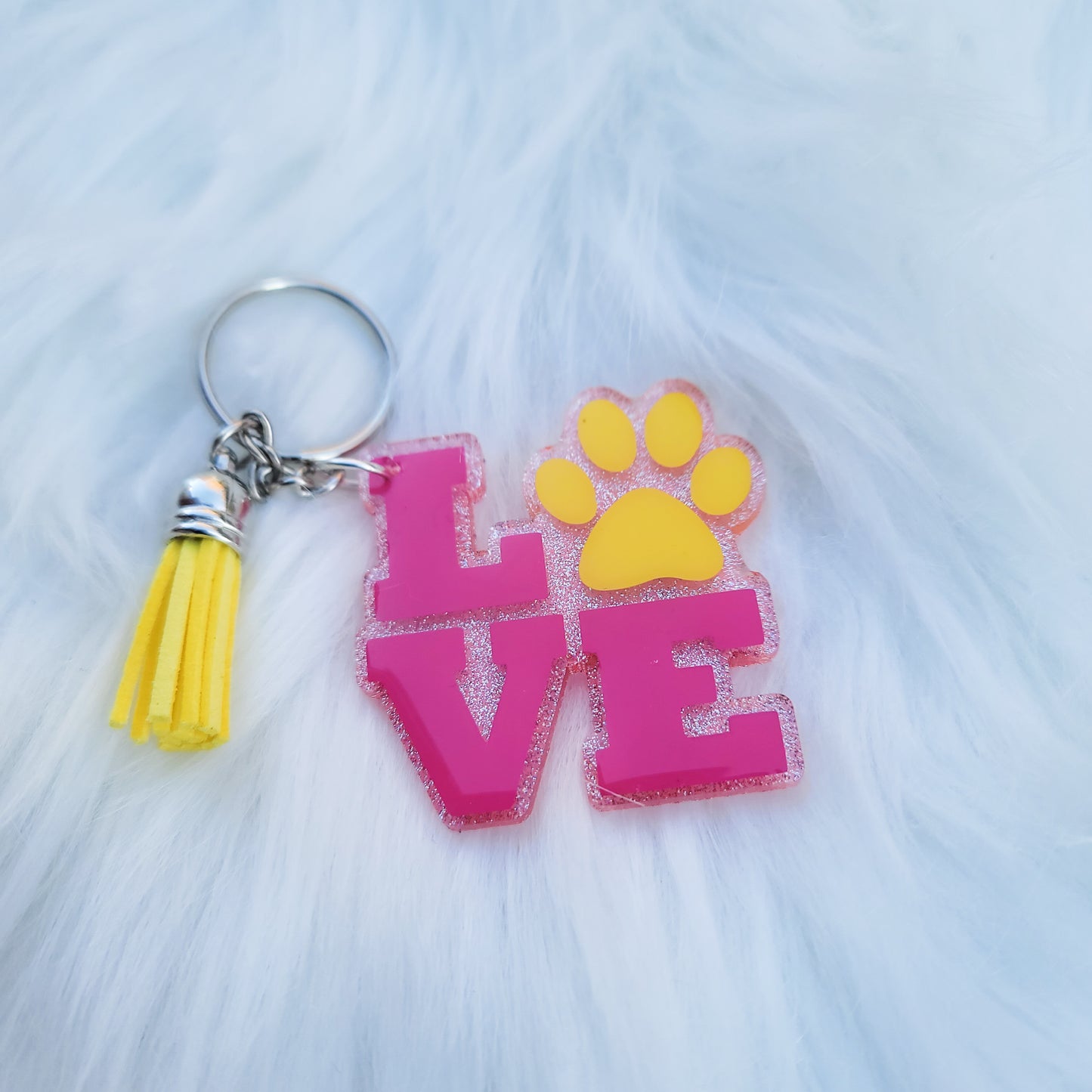 Love Paw - Acrylic Keychain - 3 Inch Keychain