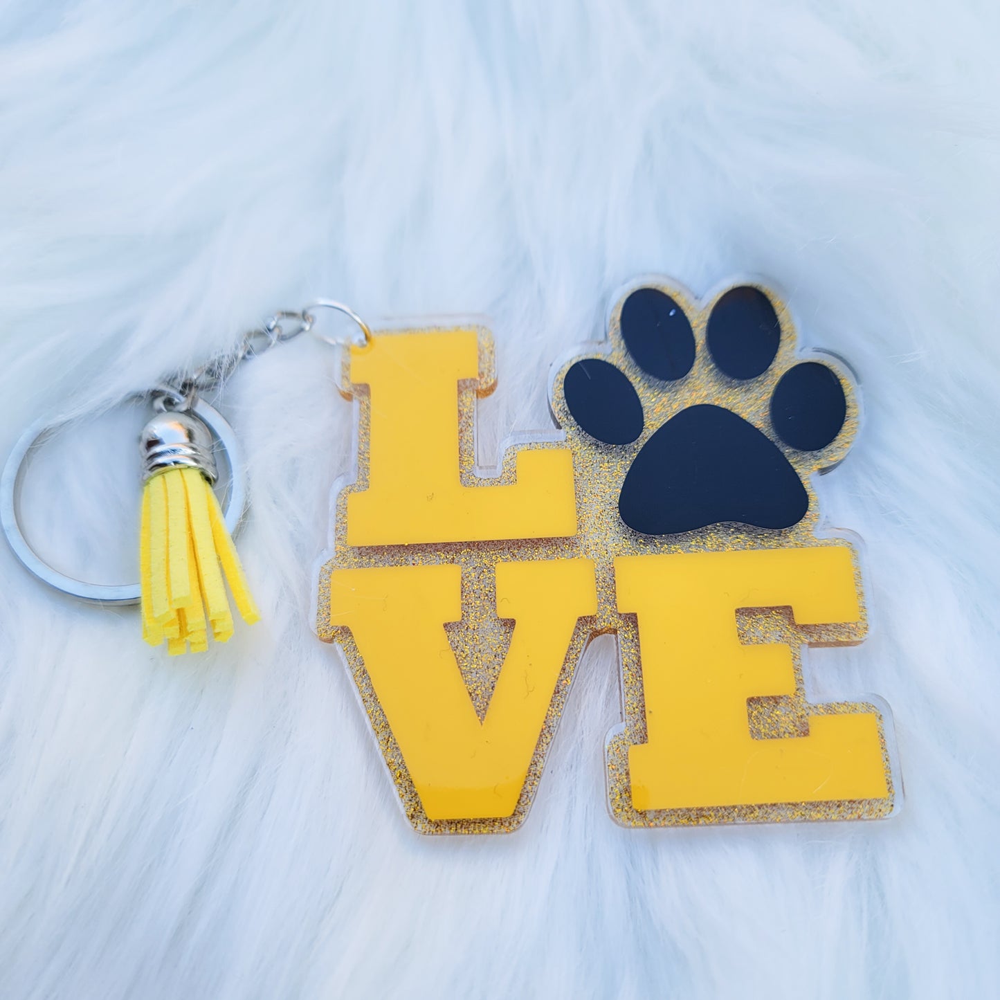 Love Paw - Acrylic Keychain - 3 Inch Keychain