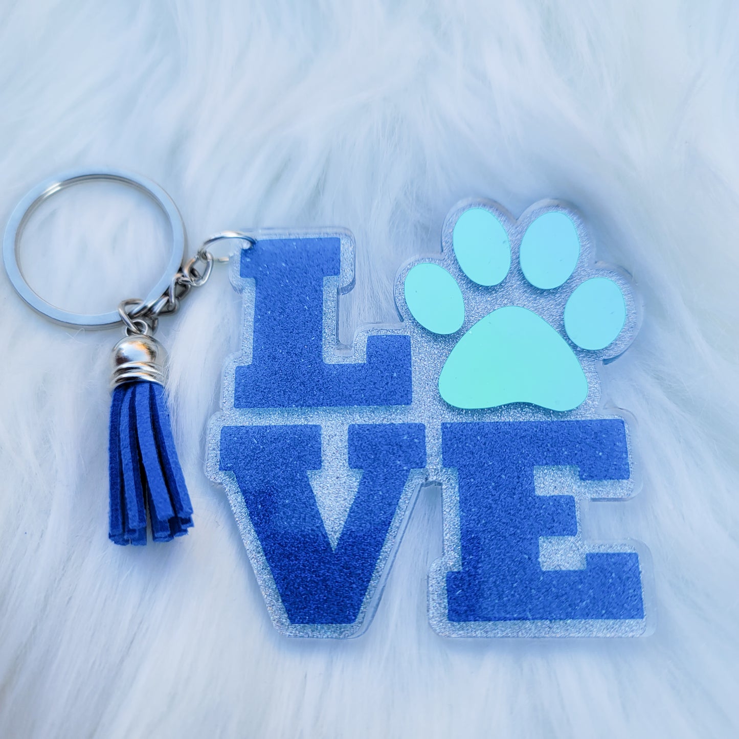 Love Paw - Acrylic Keychain - 3 Inch Keychain