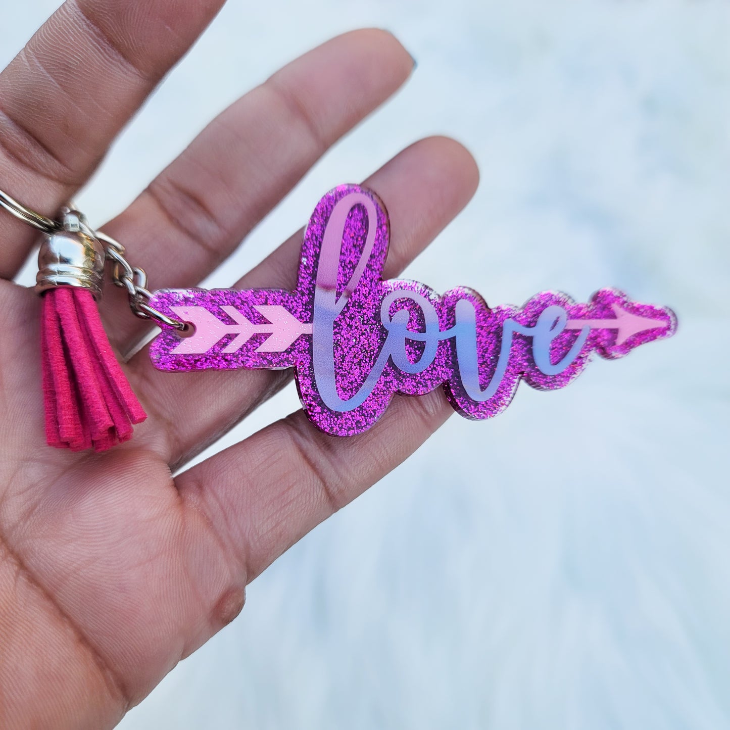 Love - Acrylic Keychain - 3 Inch Keychain