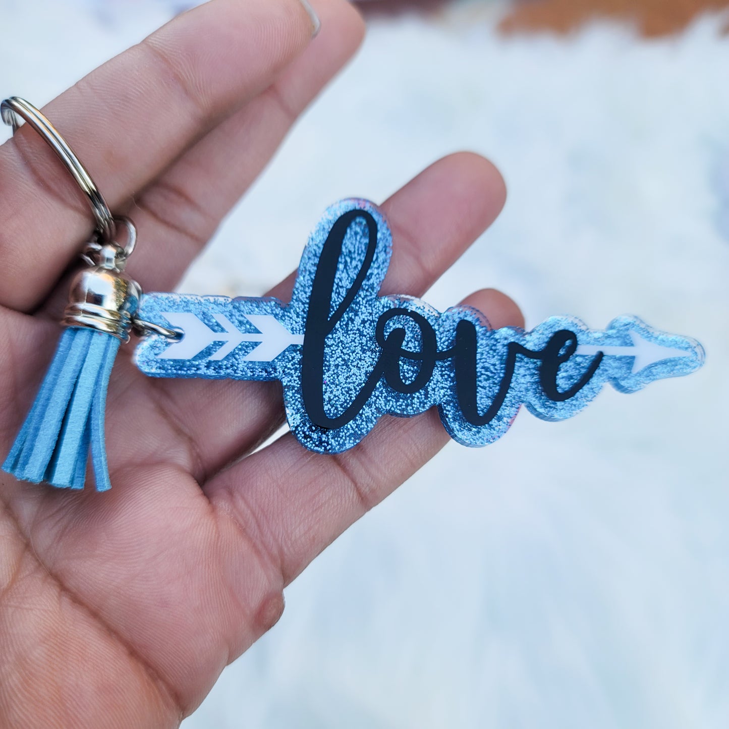 Love - Acrylic Keychain - 3 Inch Keychain