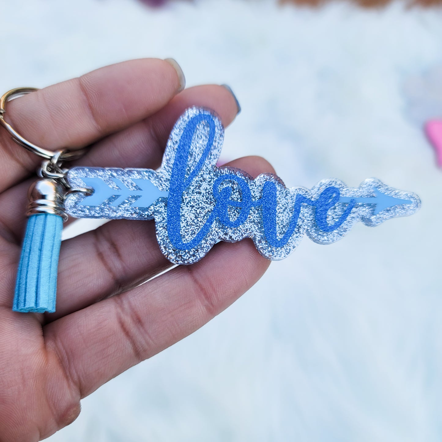 Love - Acrylic Keychain - 3 Inch Keychain