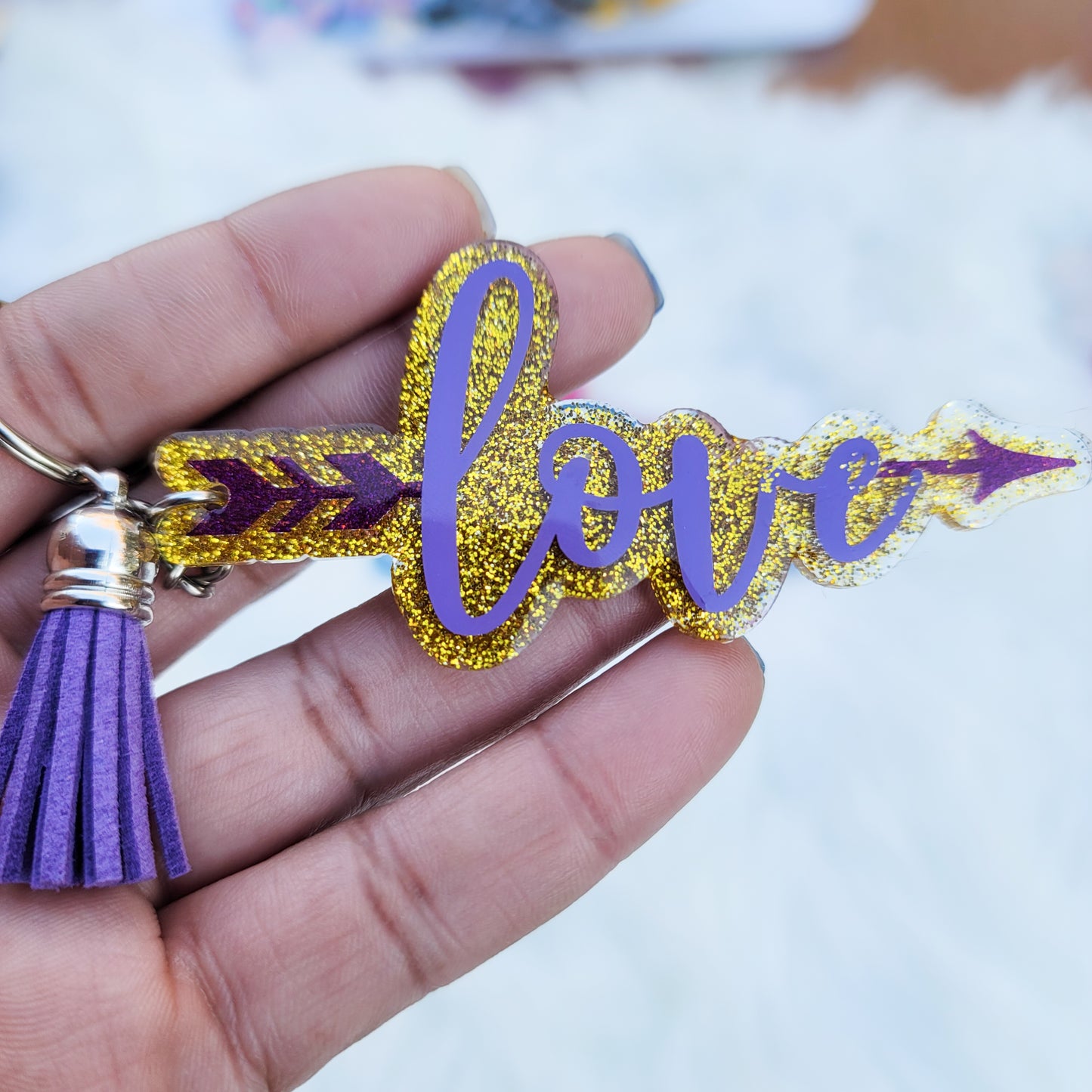 Love - Acrylic Keychain - 3 Inch Keychain