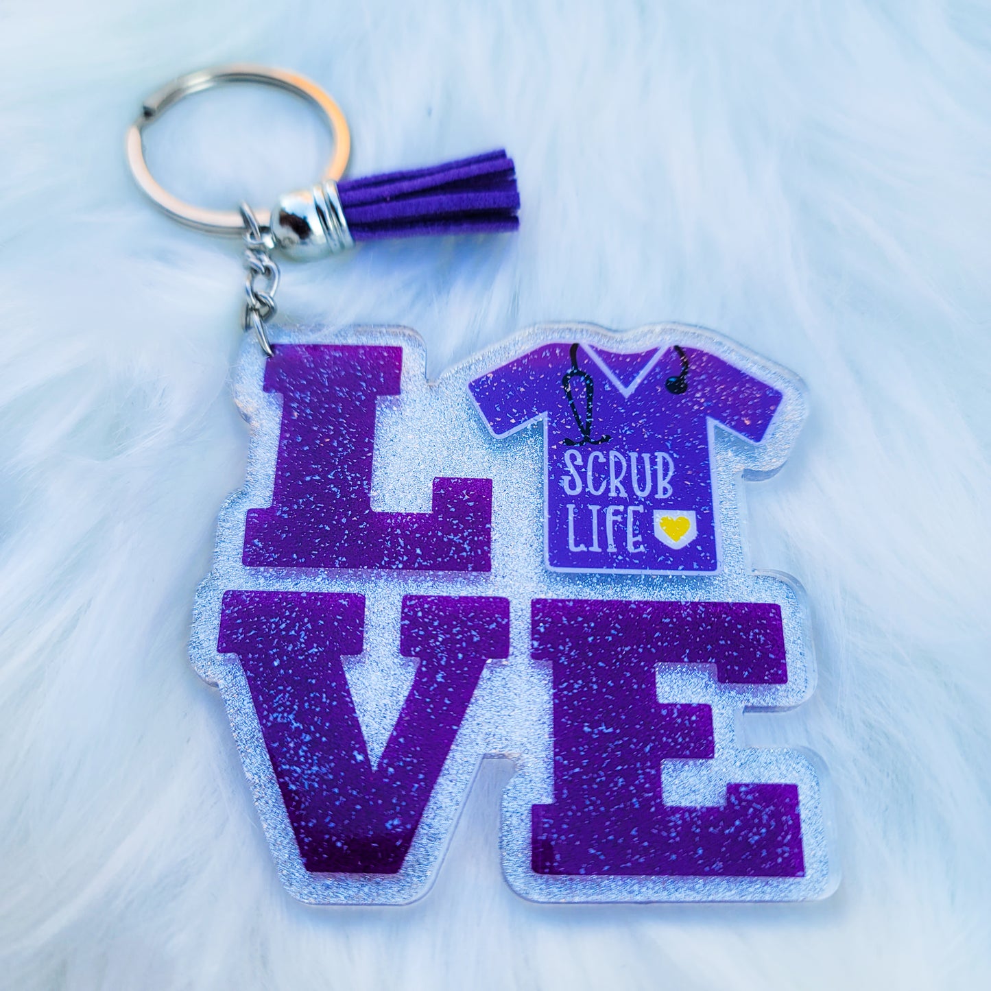 Love Scrub Life - Acrylic Keychain - 3 Inch Keychain