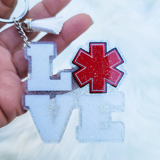 Love Star of Life (Paramedics)- Acrylic Keychain - 3 Inch Keychain