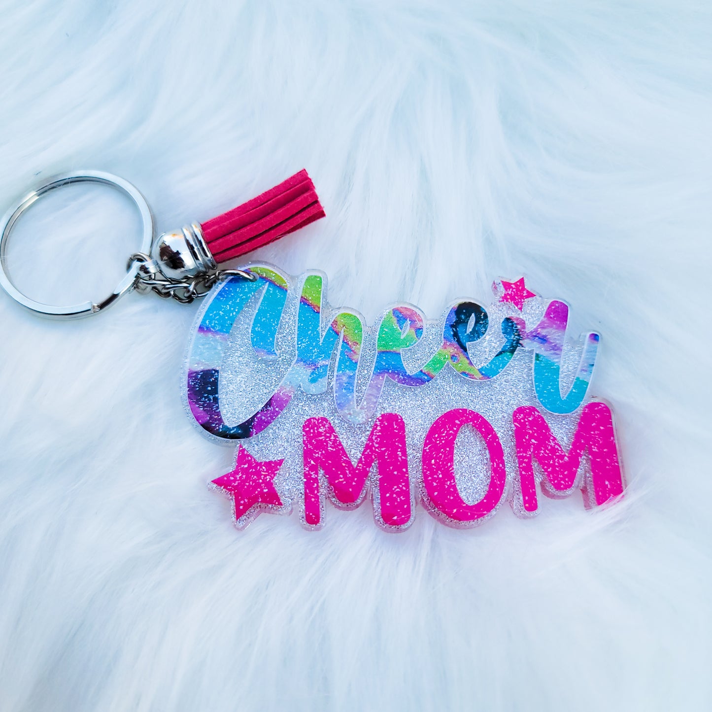 Cheer Mom - Acrylic Keychain - 3 Inch Keychain