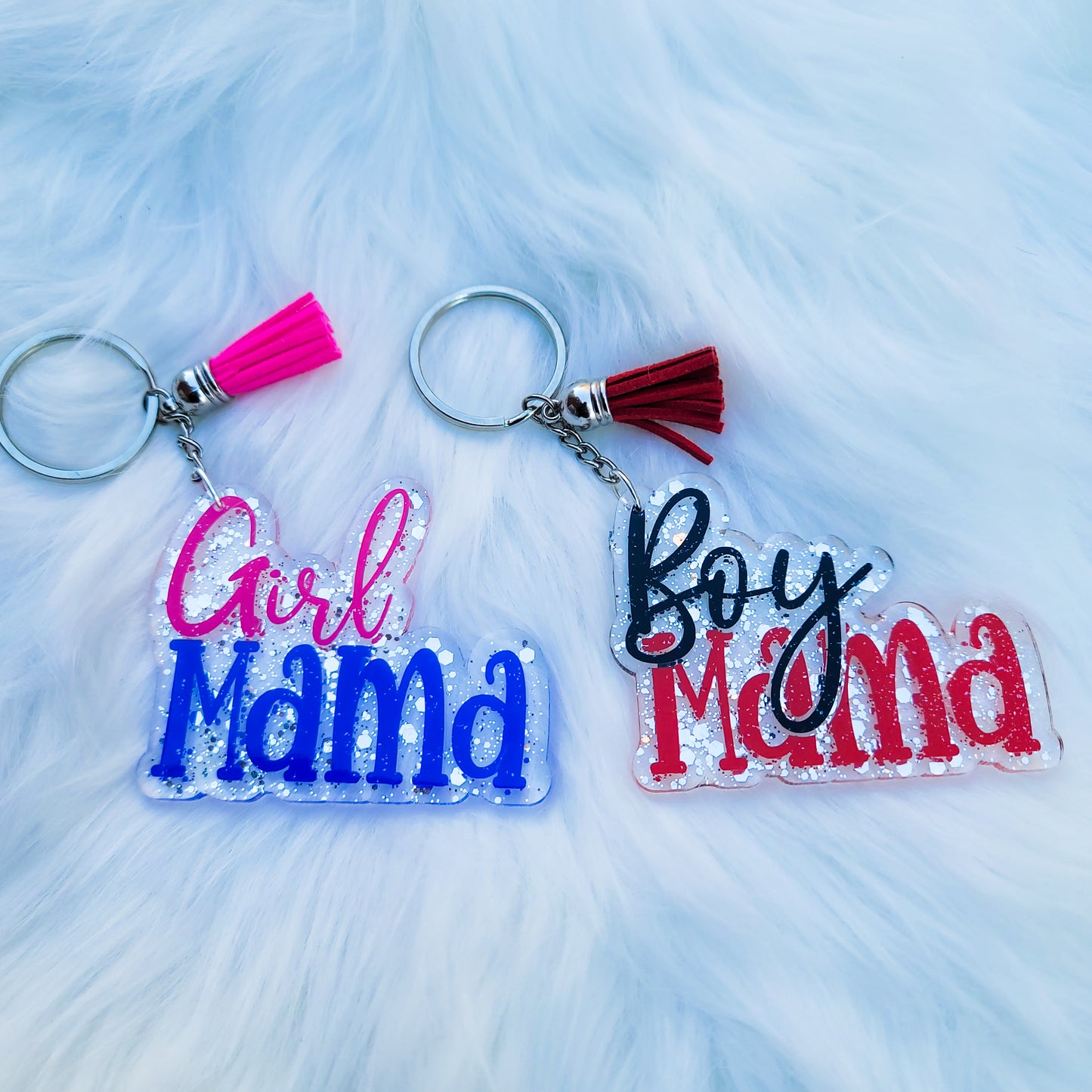 Girl Mama - Acrylic Keychain - 3 Inch Keychain