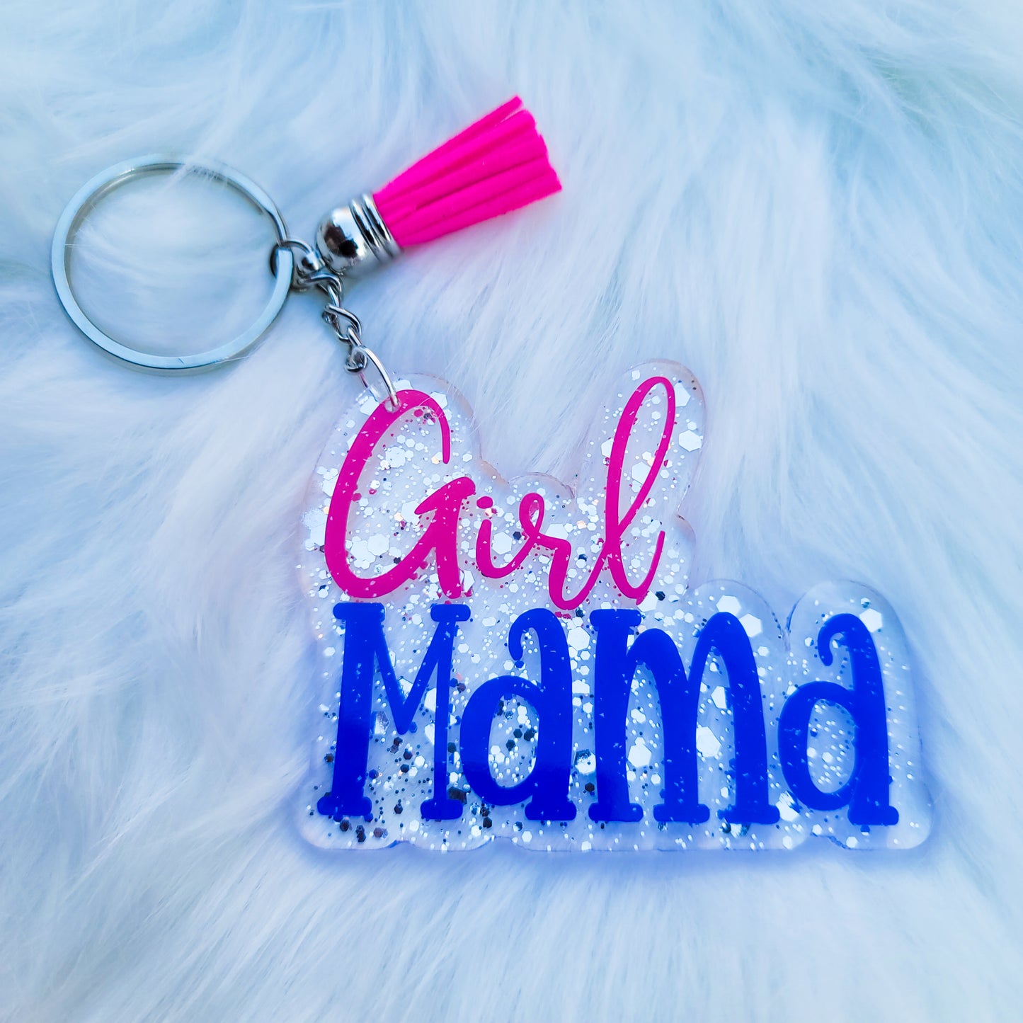 Girl Mama - Acrylic Keychain - 3 Inch Keychain