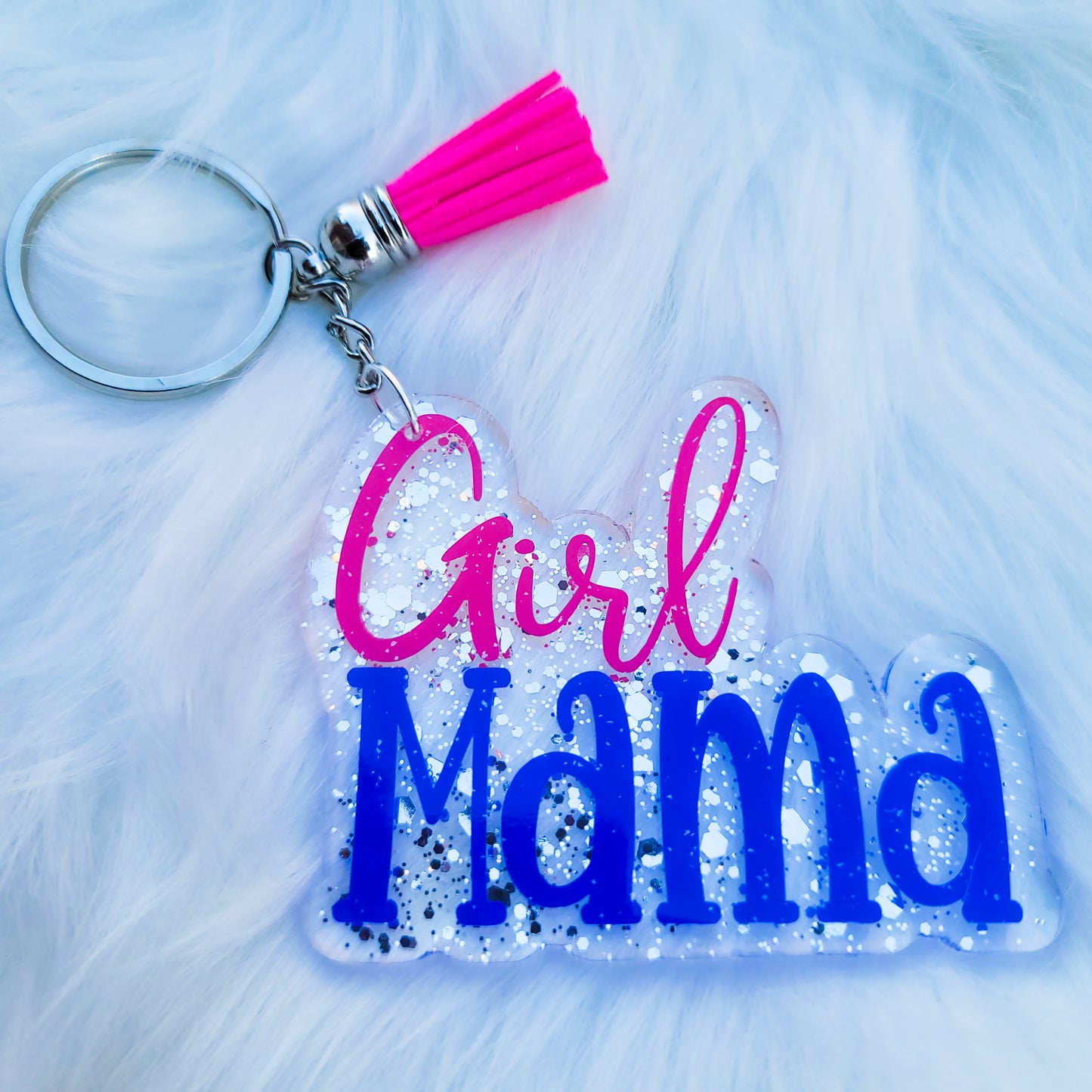 Girl Mama - Acrylic Keychain - 3 Inch Keychain