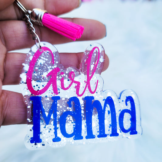 Girl Mama - Acrylic Keychain - 3 Inch Keychain