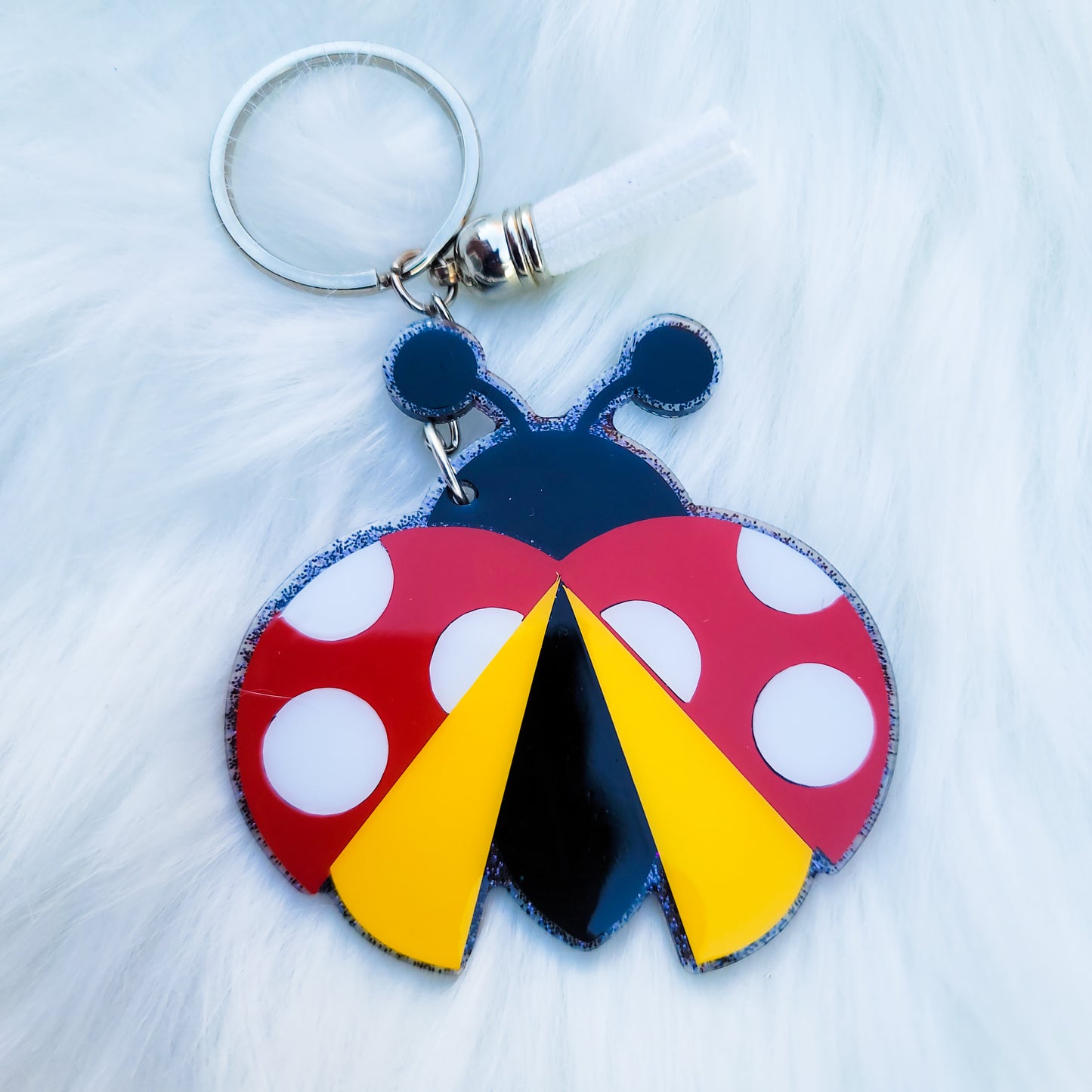 Lady Bug - Acrylic Keychain - 3 Inch Keychain