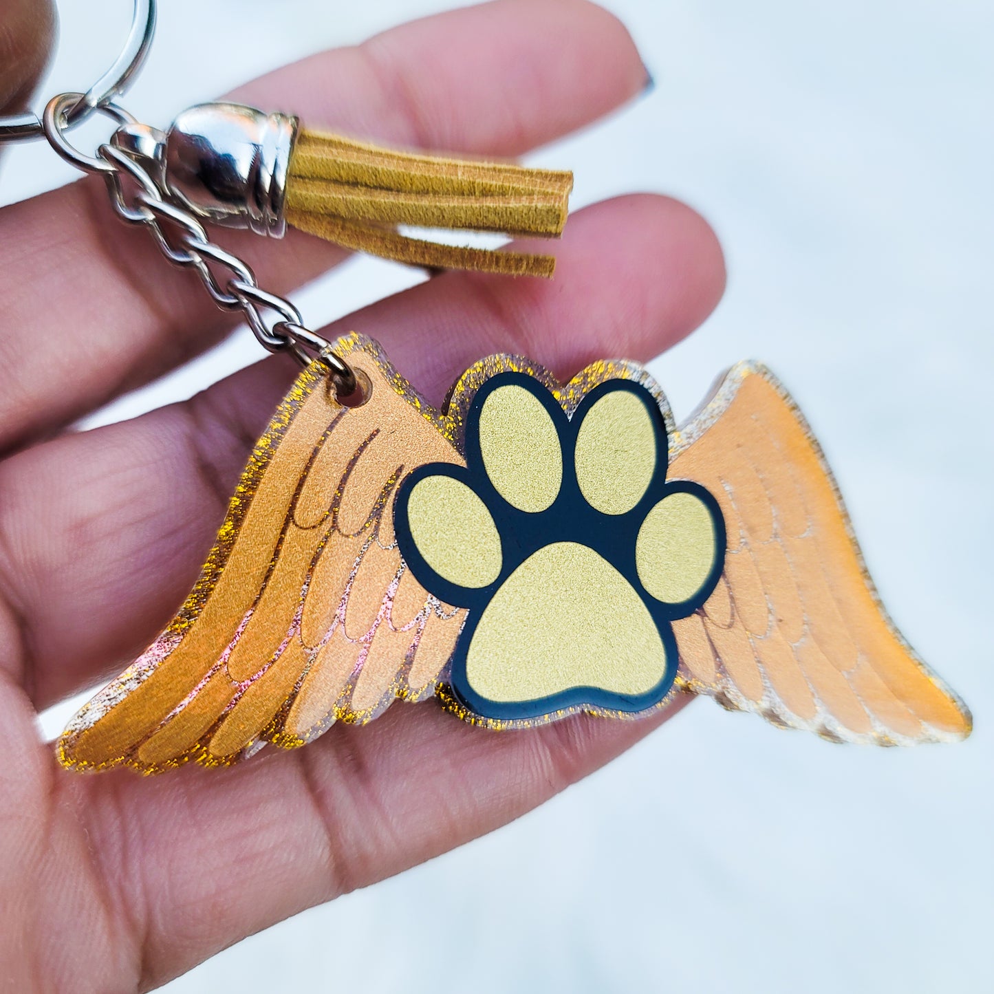 Pet Wings - Acrylic Keychain - 3 Inch Keychain