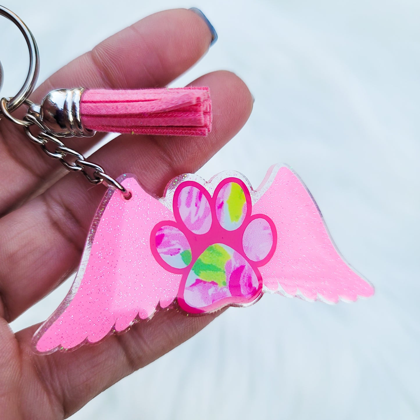 Pet Wings - Acrylic Keychain - 3 Inch Keychain