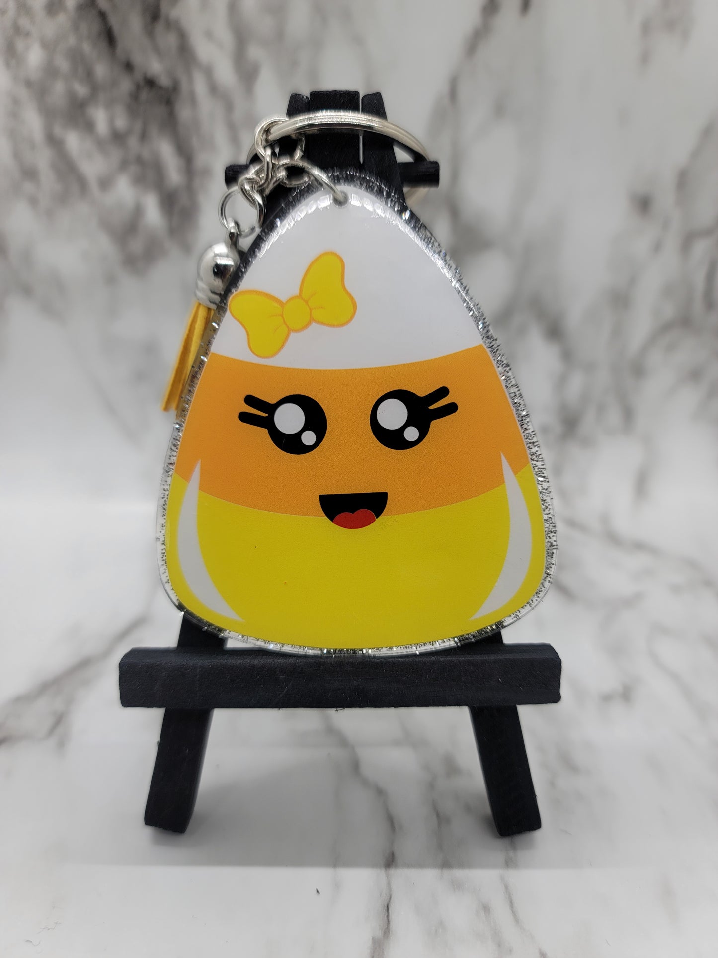 Candy Corn - Acrylic Keychain - 3 Inch Keychain