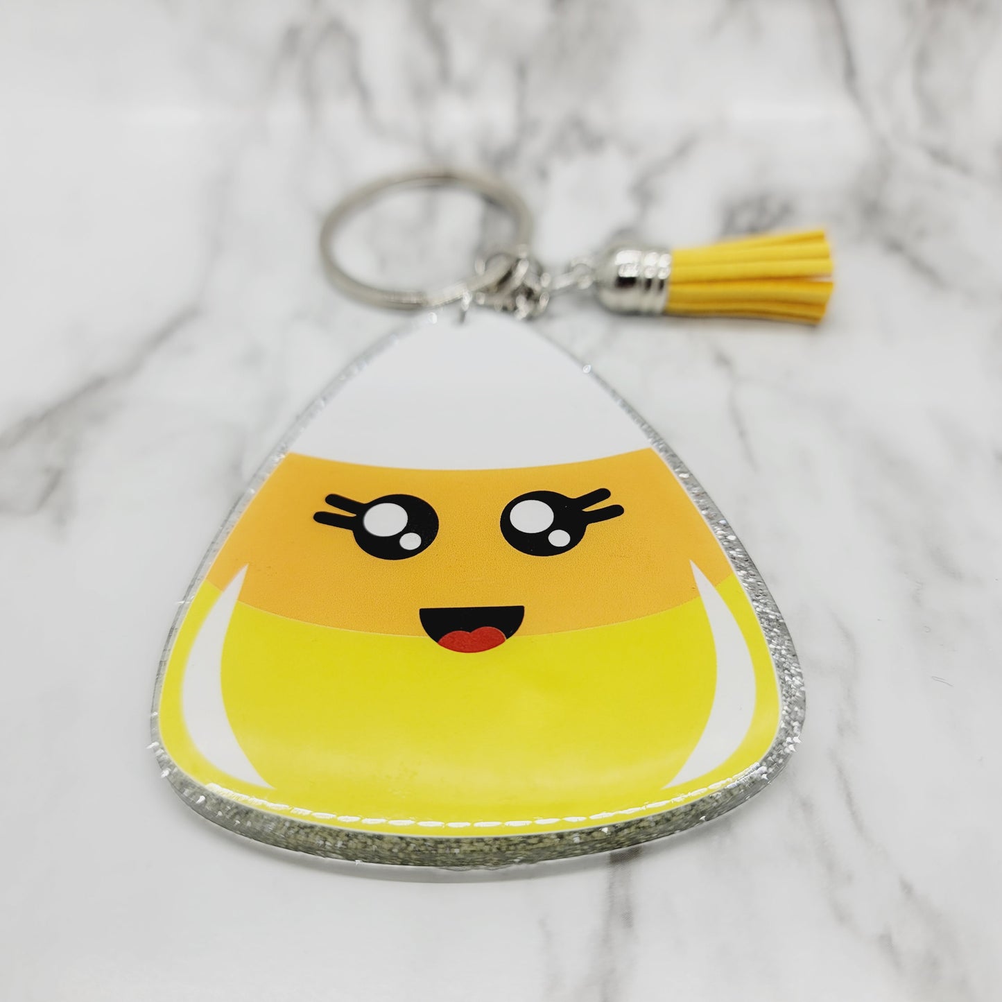 Candy Corn - Acrylic Keychain - 3 Inch Keychain