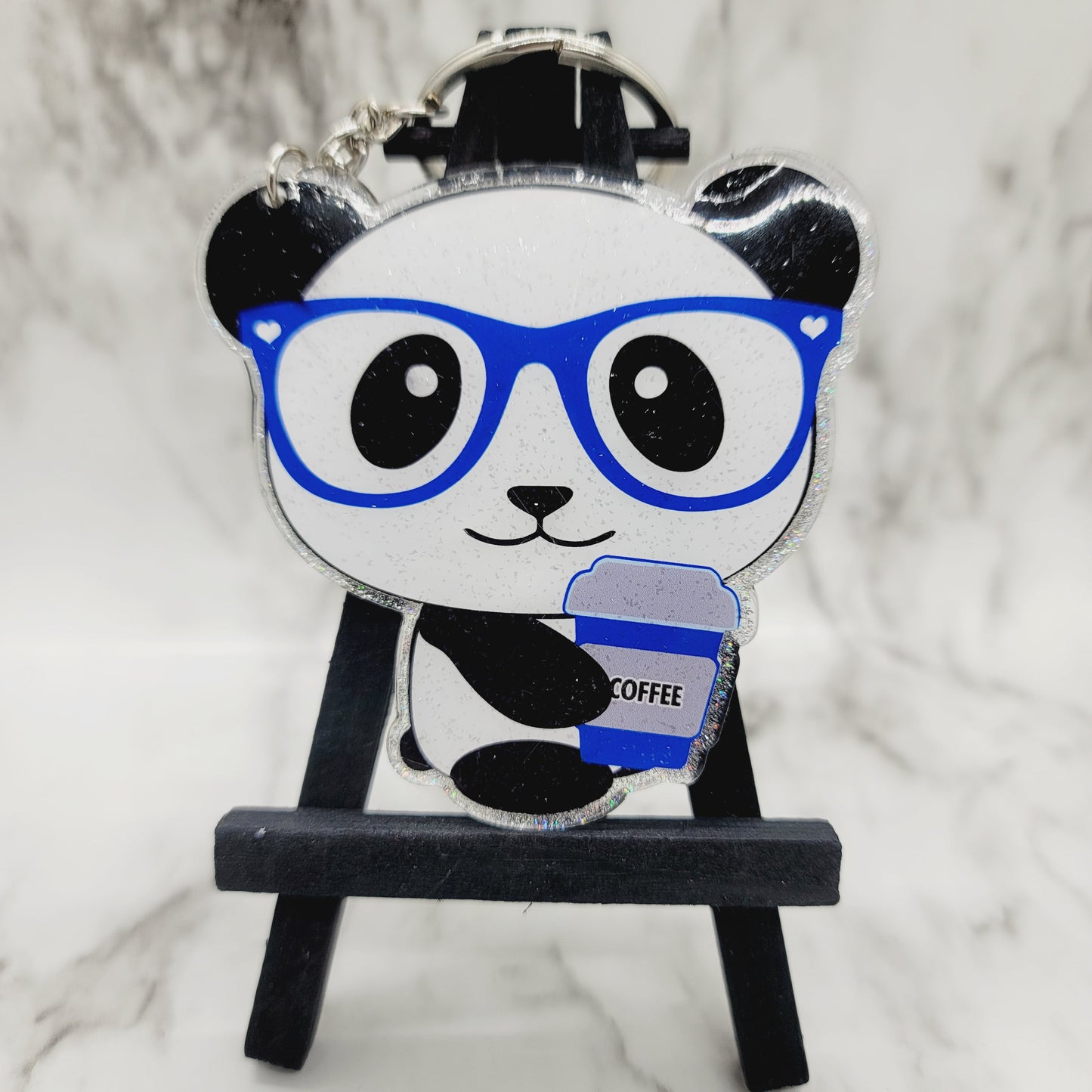 Smart Panda - Acrylic Keychain - 3 Inch Keychain