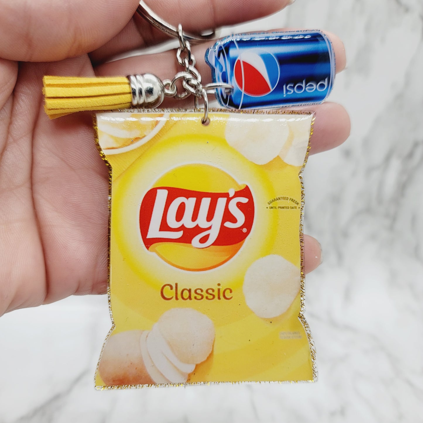 Chips - Acrylic Keychain - 3 Inch Keychain