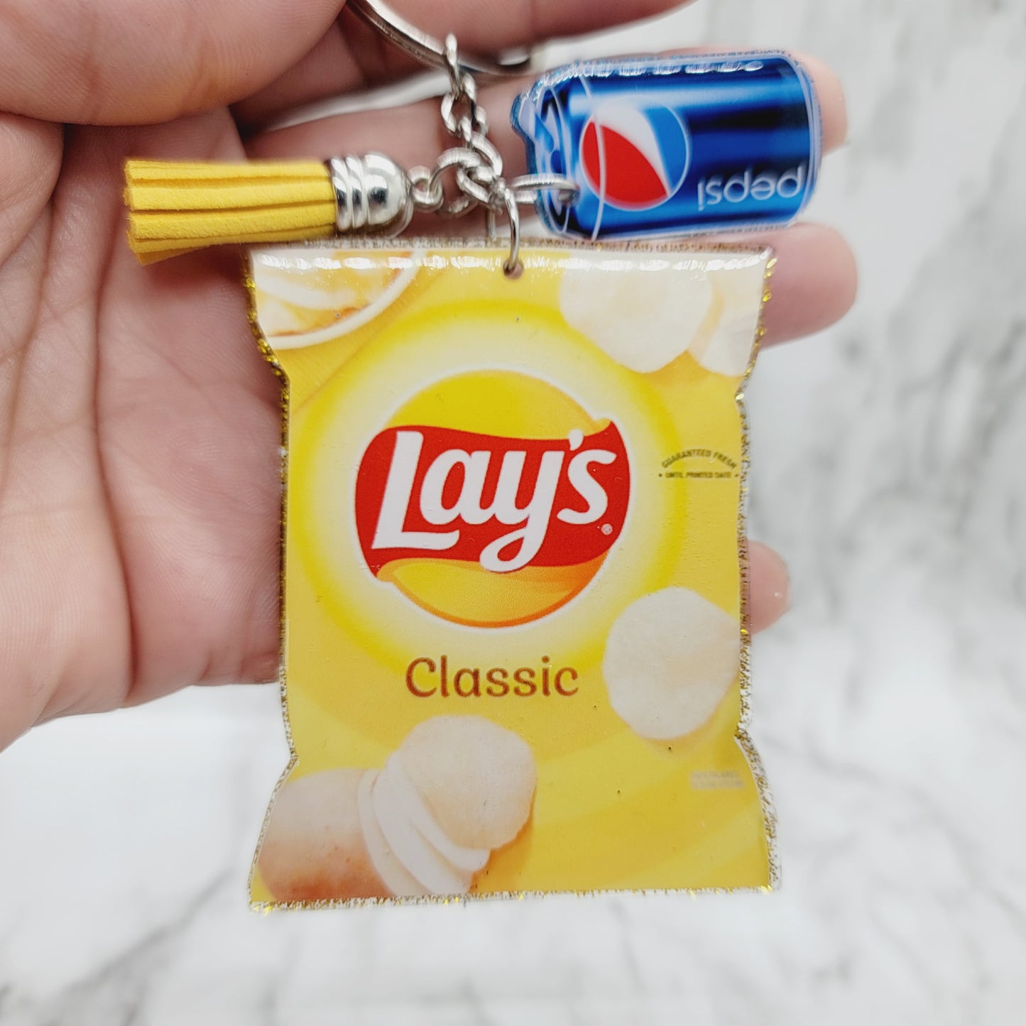 Chips - Acrylic Keychain - 3 Inch Keychain