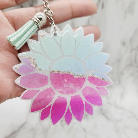 Sunflower - Acrylic Keychain - 3 Inch Keychain