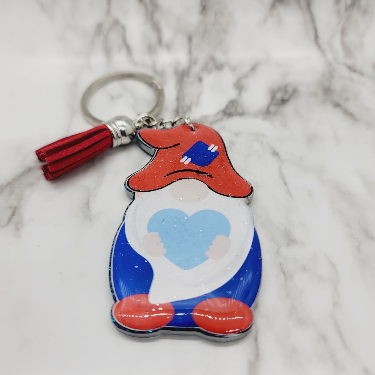 Blue Gnome... - Acrylic Keychain - 3 Inch Keychain