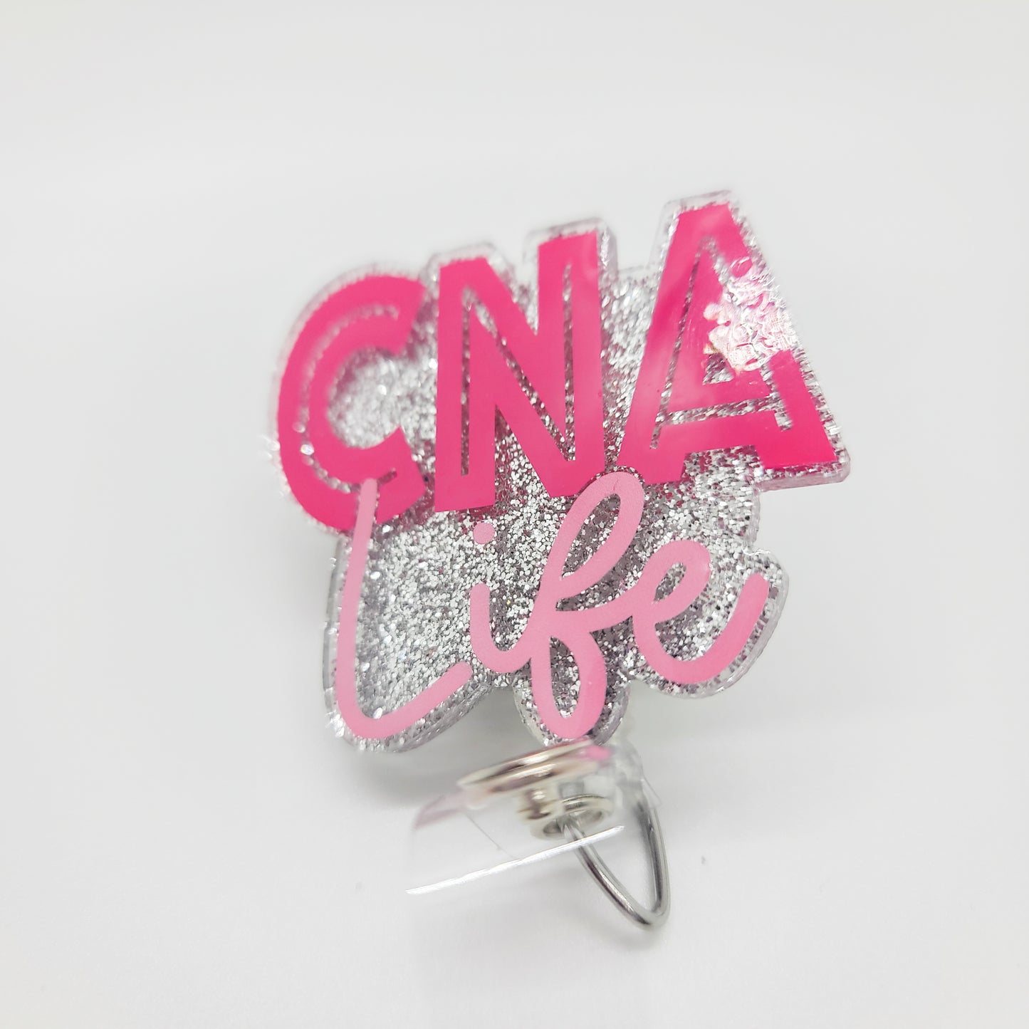 CNA Life - Acrylic Badge Reel - 2 inch Retractable Badge Reel - Interchangeable