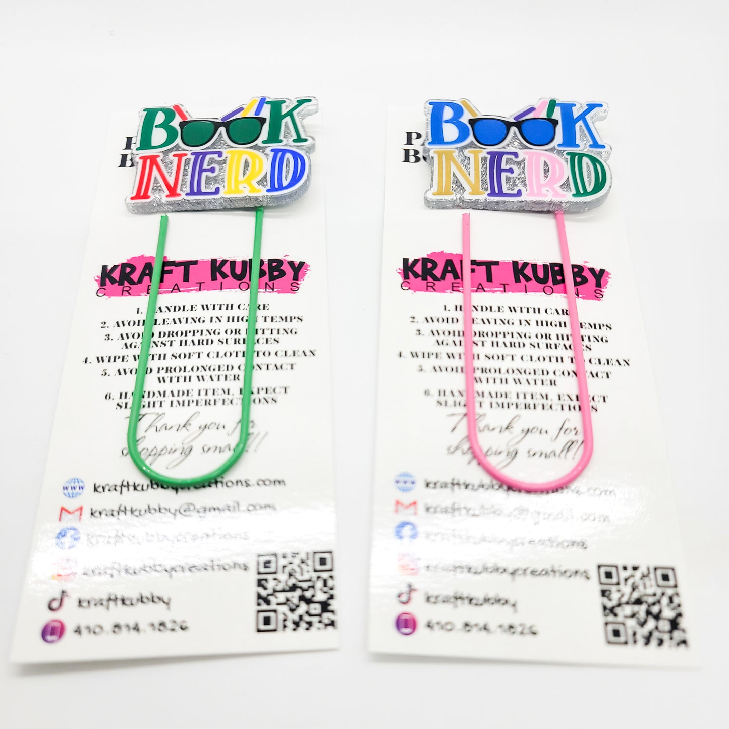 Bookmark | Jumbo 4" Paperclip | Book Nerd