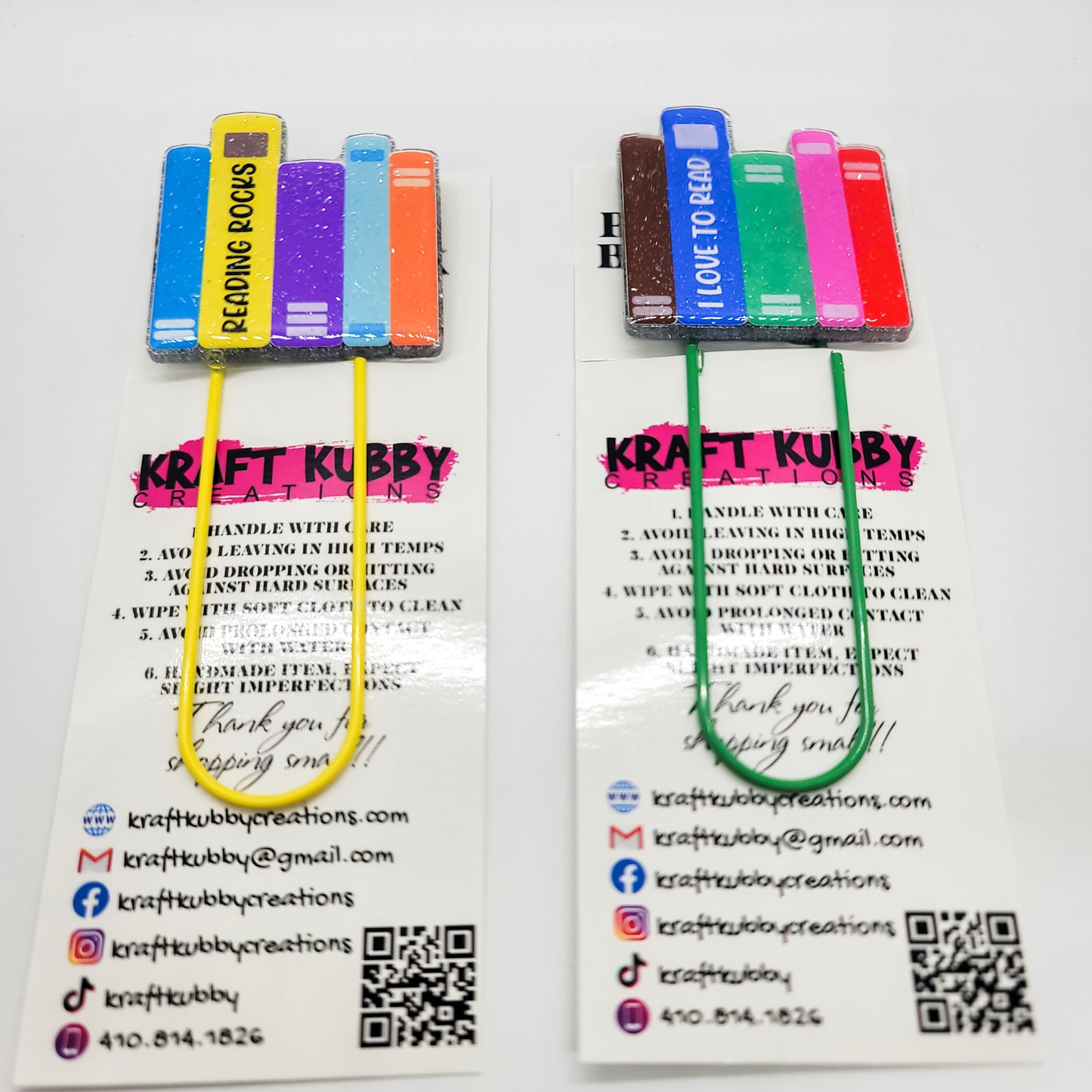 Bookmark | Jumbo 4" Paperclip | Standing Books