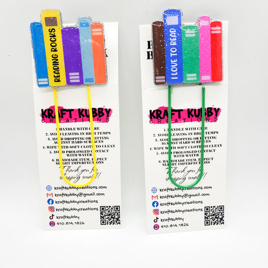 Bookmark | Jumbo 4" Paperclip | Standing Books