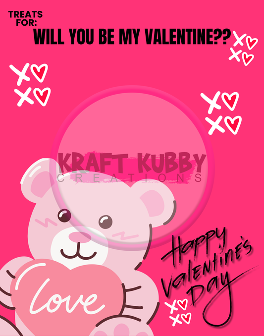Jumbo Valentine Card Treat Templates - Digital - 11x14 inch