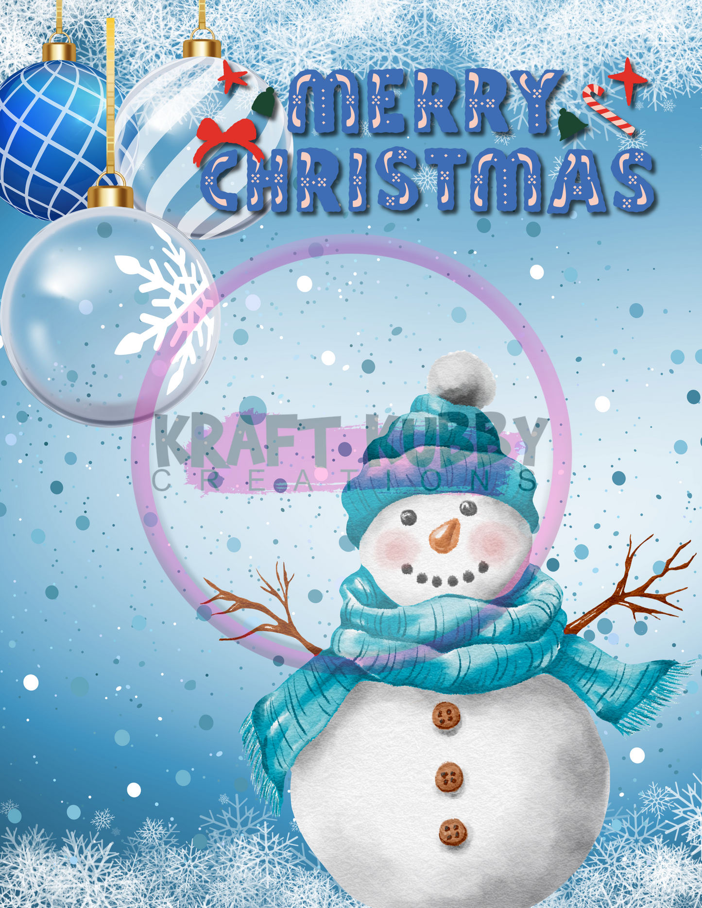 Jumbo Christmas Card Treat Templates - Digital - 8.5x11 inch