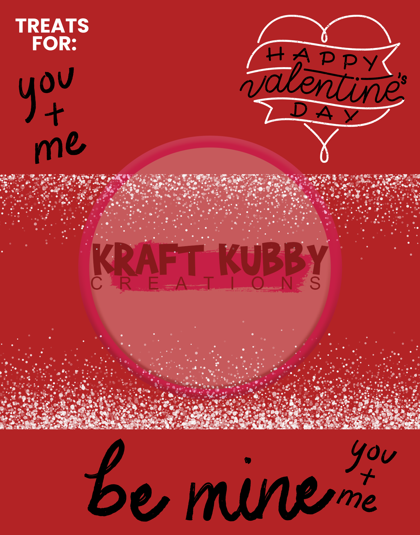 Jumbo Valentine Card Treat Templates - Digital - 11x14 inch
