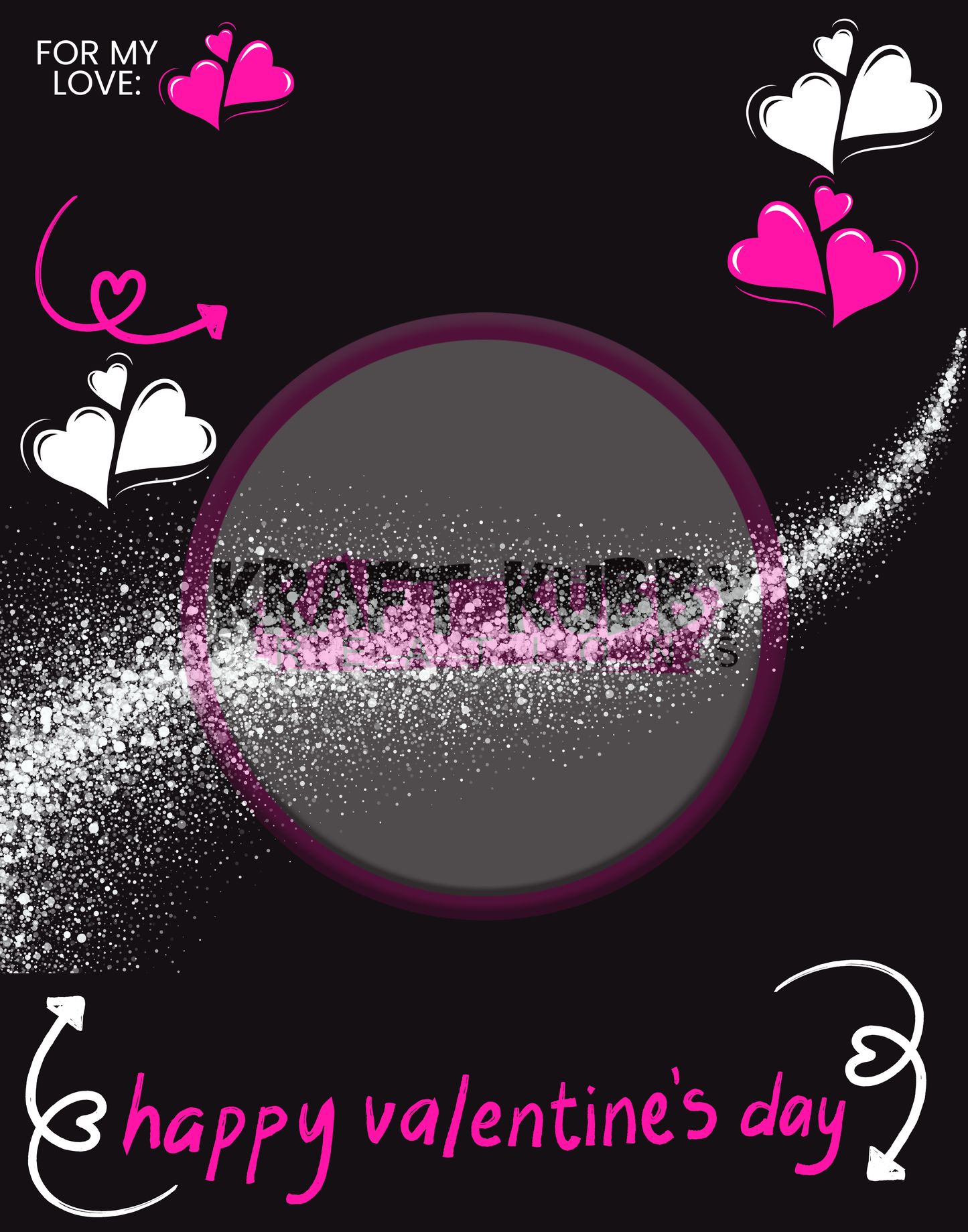 Jumbo Valentine Card Treat Templates - Digital - 11x14 inch