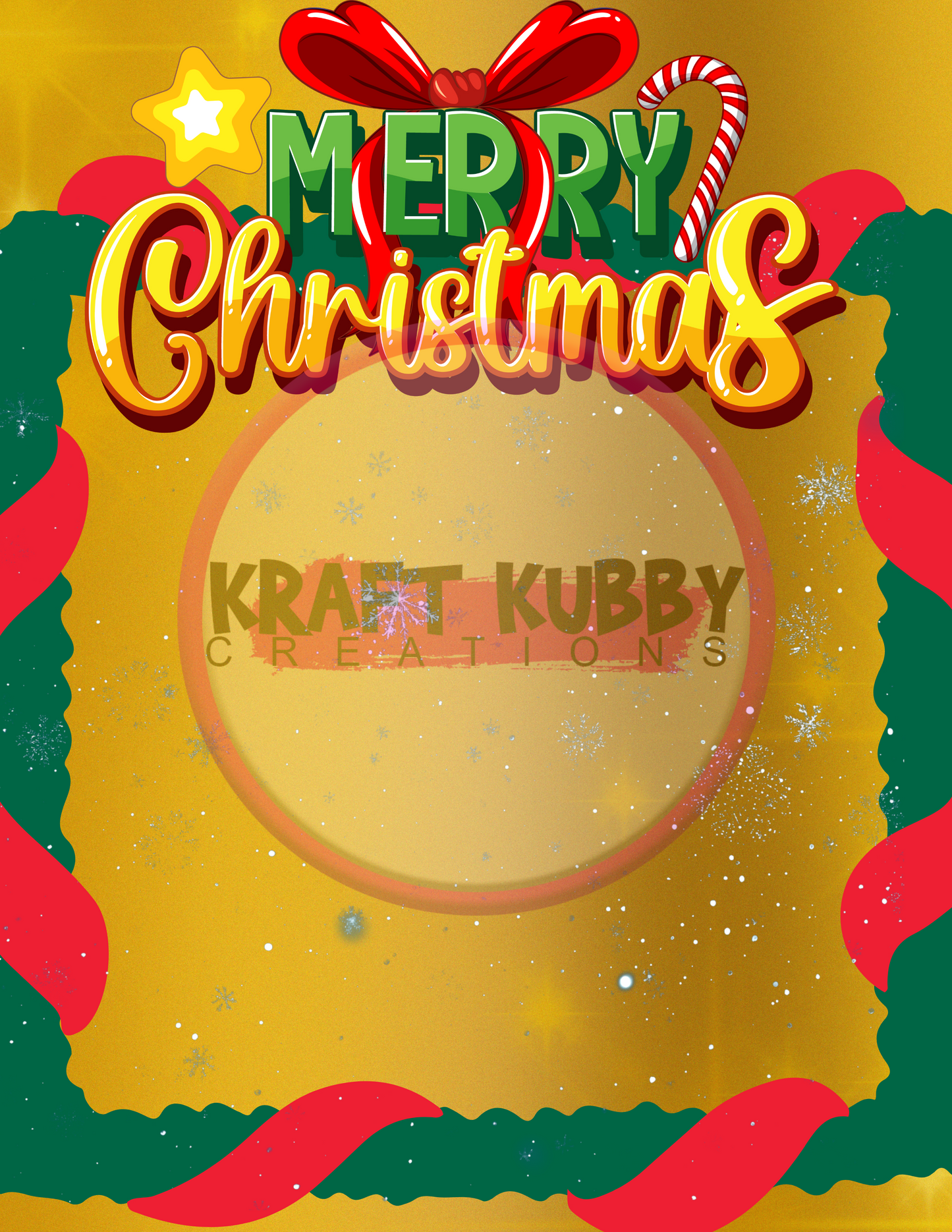 Jumbo Christmas Card Treat Templates - Digital - 8.5x11 inch