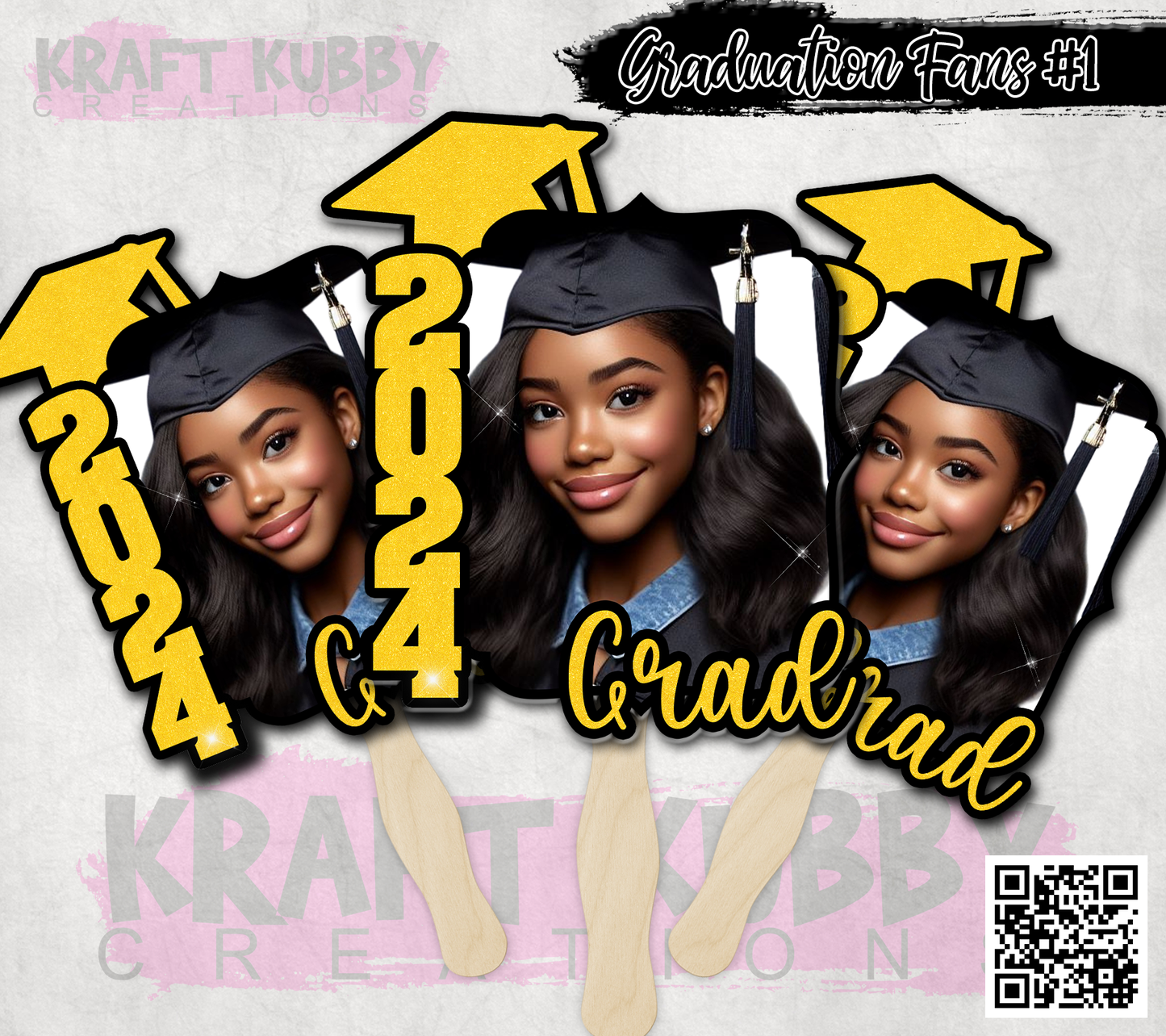 Graduation Fans (5) | School Graduation | High School Accessories | Pre-School Graduation