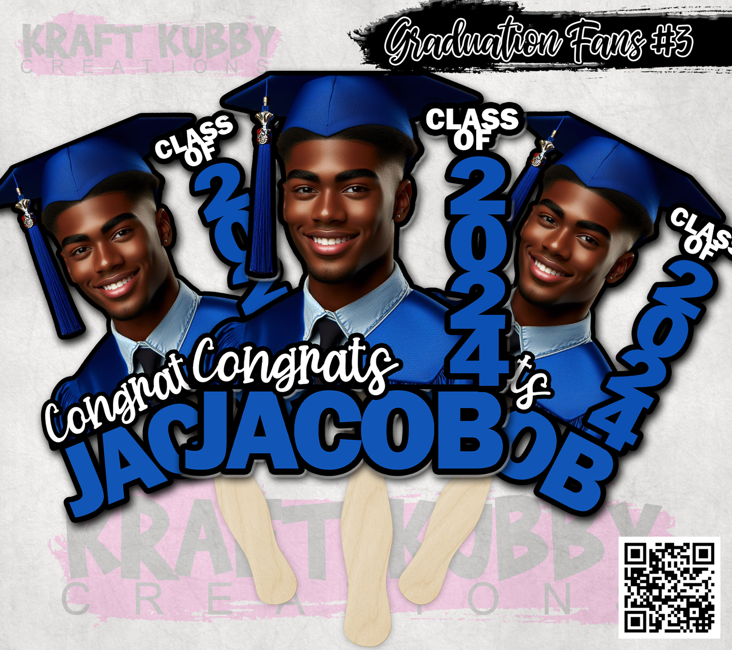 Graduation Fans (5) | School Graduation | High School Accessories | Pre-School Graduation