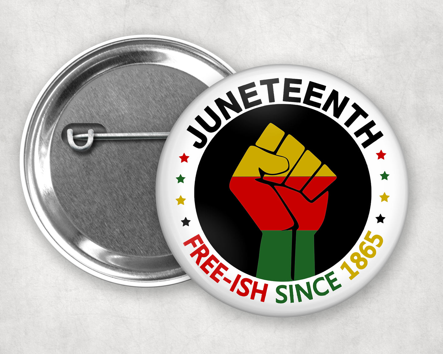 Pinback Button - Juneteenth - Free-ish Since 1865